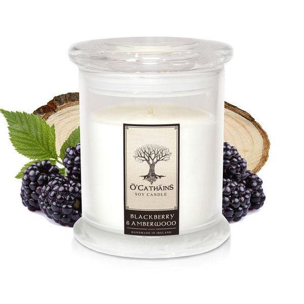 Blackberry & Amberwood Soy Candle