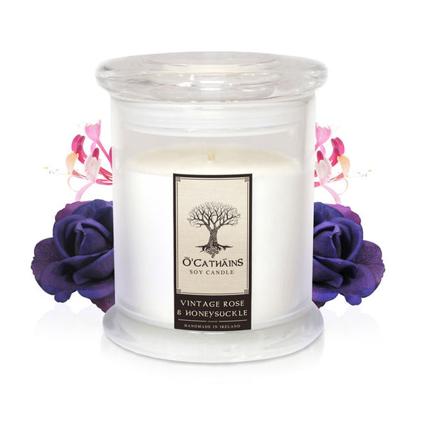 Vintage Rose & Honeysuckle Soy Candle